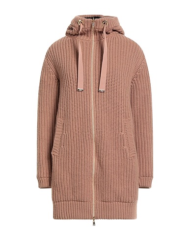 HERNO Coat Light brown 100% Wool, Polyamide, Elastane, Cotton, Polyester