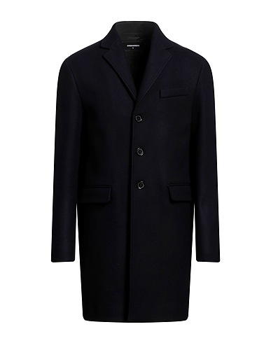 DSQUARED2 Coat Midnight blue 79% Virgin Wool, 20% Polyamide, 1% Elastane