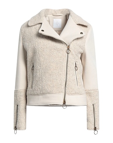 ELEVENTY Συνθετική γούνα Μπεζ 75% Μαλλί, 25% Πολυαμίδη, Μαλλί αλπακά, Πολυεστέρας, Κασμίρι