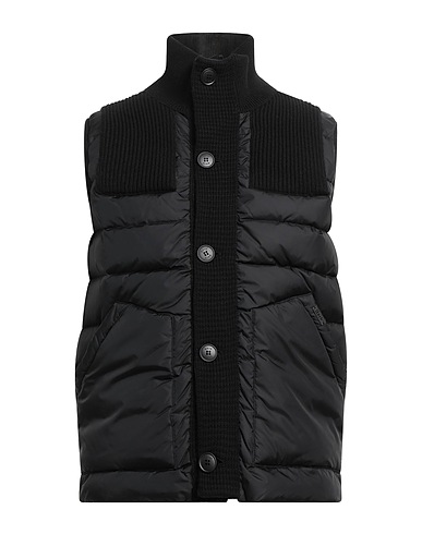 BARK パファージャケット ブラック ウール 80% / ナイロン 20%