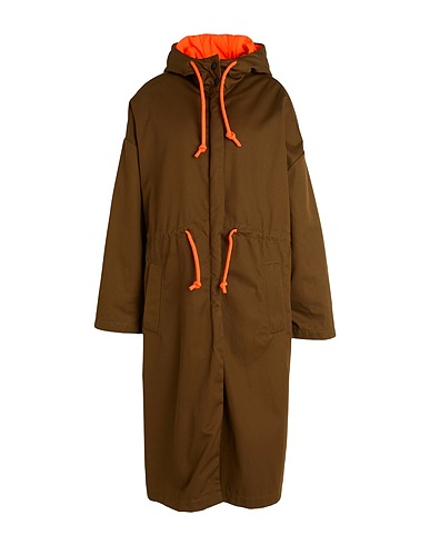 MSGM Full-length jacket Khaki 100% Cotton