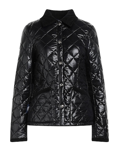 HUSKY Shell jacket Black 100% Polyamide, Cotton, Elastane