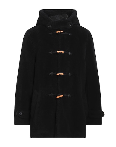 SAINT LAURENT Kunstpelz Schwarz 84% Wolle, 16% Seide