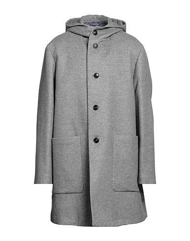 GIAMPAOLO Coat Grey 50% Virgin Wool, 25% Cashmere, 25% Silk
