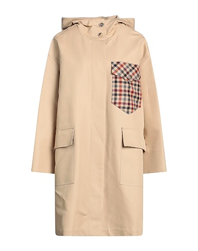 SEMICOUTURE Parka Beige 100% Cotone, Poliestere, Acrilico, Altre Fibre, Viscosa