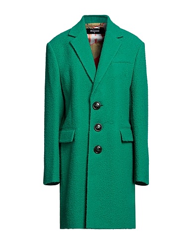 DSQUARED2 Coat Green 100% Virgin Wool