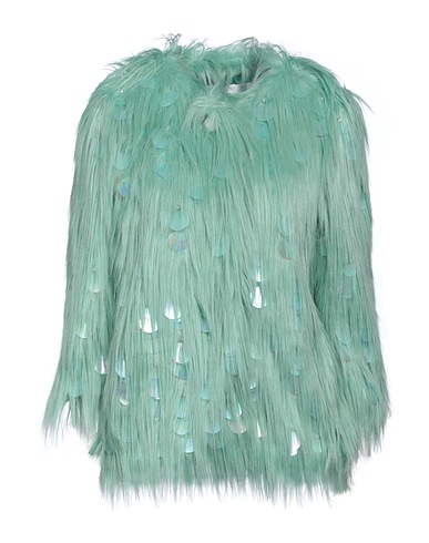 ALABAMA MUSE Teddy Coat Turquoise 54% Modacrylic, 29% Acrylic, 17% Polyester