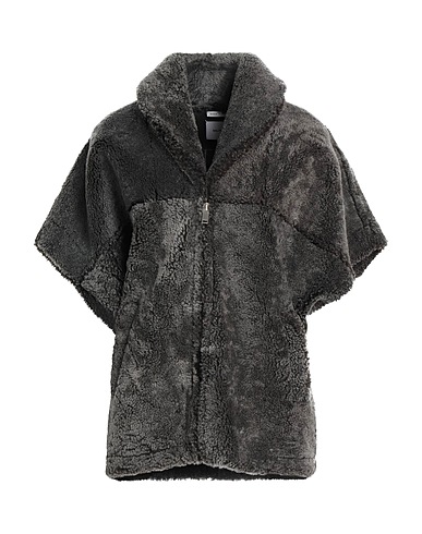 HALFBOY Coat Grey 100% Ovine leather