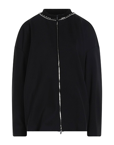 FABIANA FILIPPI Bomber Black 84% Polyamide, 16% Elastane, Virgin Wool, Silk, Cashmere