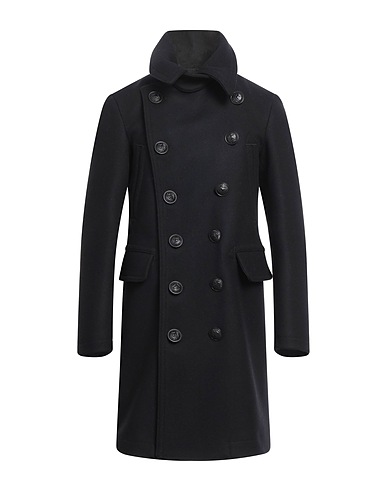 DSQUARED2 Coat Black 79% Virgin Wool, 20% Polyamide, 1% Elastane
