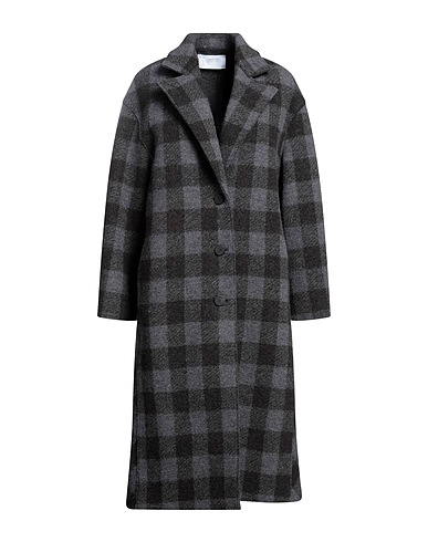 HARRIS WHARF LONDON Coat Grey 100% Virgin Wool