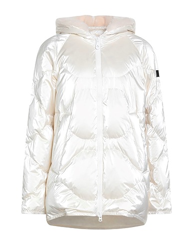 PEUTEREY Rain coat White 100% Polyamide, Wool, Acrylic