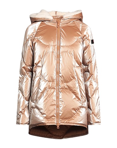 PEUTEREY Rain coat Light brown 100% Polyamide, Wool, Acrylic