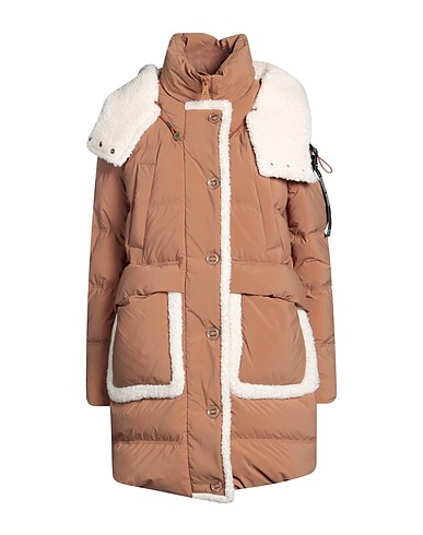 PEUTEREY Shell jacket Camel 70% Polyamide, 30% Polyester, Wool, Acrylic