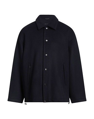 EMPORIO ARMANI Jacket Midnight blue 97% Virgin Wool, 3% Polyester