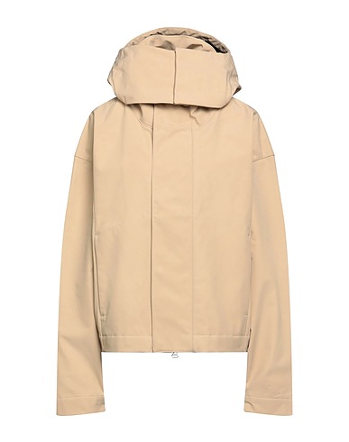 NIKE Jacket BEIGE 100% Nylon, Cotton, Polyester, Elastane