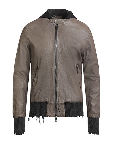 GIORGIO BRATO Bomber Grey 100% Soft Leather