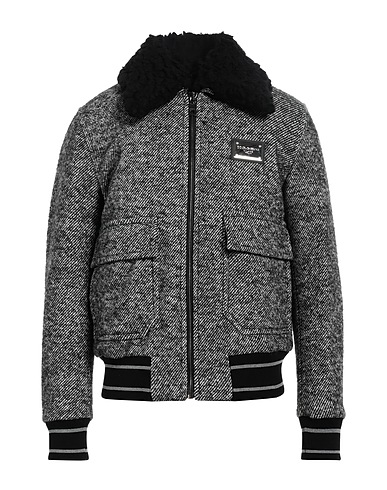DOLCE&GABBANA Coat Black 50% Wool, 22% Polyamide, 10% Lambswool, 10% Alpaca wool, 8% Silk