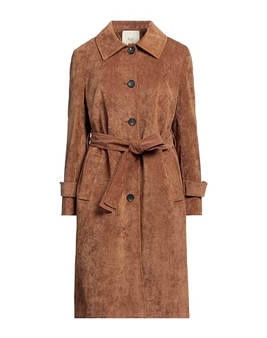 SEES INFINITELY WOMAN Coat Camel 85% Polyester, 12% Polyamide, 3% Elastane