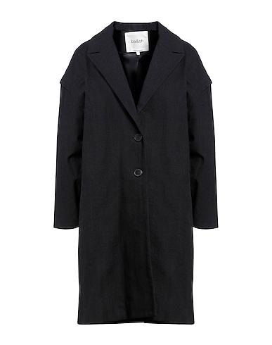 BA&SH Full-length jacket Black 100% Cotton, Viscose