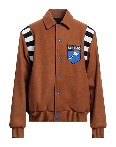 JUST DON Bomber Camel 47% Acrylic, 47% Polyester, 6% Wool