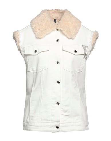 LIU •JO Jacket White 98% Cotton, 2% Elastane
