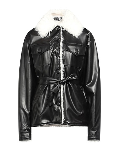 GIULIA N COUTURE Jacke Schwarz 97% Polyester, 3% Polyurethan