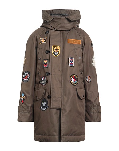 PEUTEREY Shell jacket Military green 64% Cotton, 36% Polyester