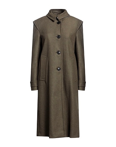 SEMICOUTURE Coat Military green 70% Wool, 30% Polyamide