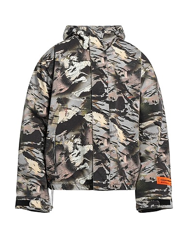 HERON PRESTON Jacket Light grey 100% Cotton