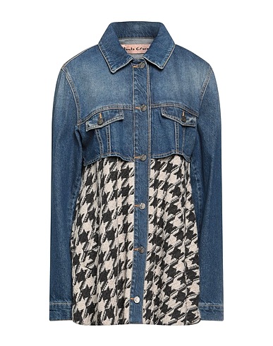 MANILA GRACE Jeansjacke Blau 100% Baumwolle, Wolle, Acryl, Polyester, Andere Fasern