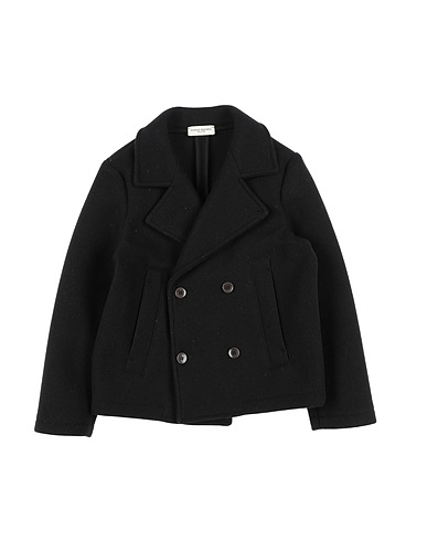 PAOLO PECORA Coat Black 100% Polyester