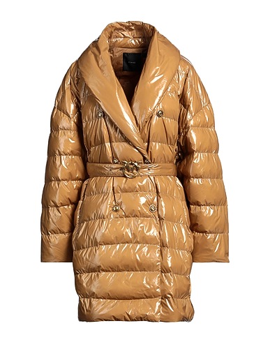 PINKO Shell jacket Camel 100% Polyamide, Polyurethane coated