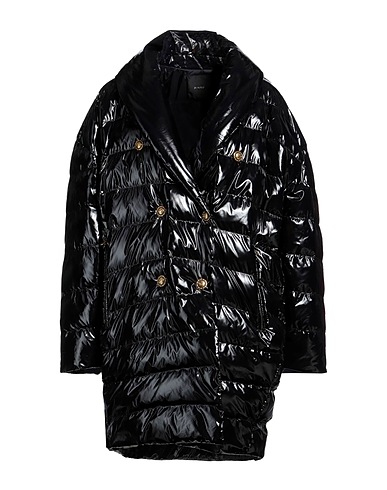 PINKO Shell jacket Black 100% Polyamide, Polyurethane coated