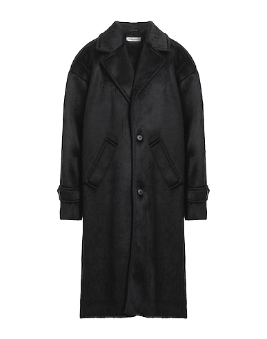 NOSTRASANTISSIMA Teddy Coat Black 46% Acrylic, 38% Viscose, 16% Polyester