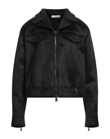 NOSTRASANTISSIMA Teddy Coat Nero 46% Acrilico, 38% Viscosa, 16% Poliestere