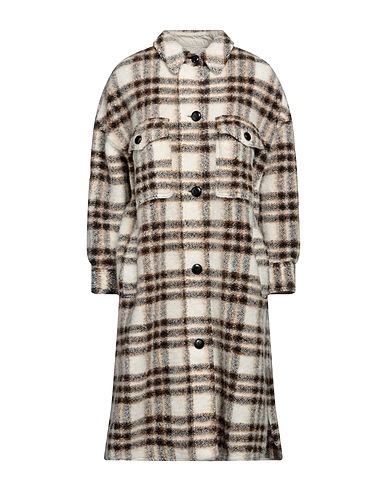 MARANT ÉTOILE Coat Beige 63% Merino Wool, 33% Recycled polyester, 4% Recycled fibers