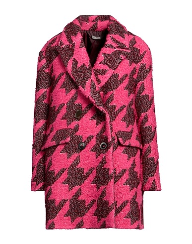 MALÌPARMI Coat Fuchsia 36% Acrylic, 35% Cotton, 16% Virgin Wool, 13% Polyester