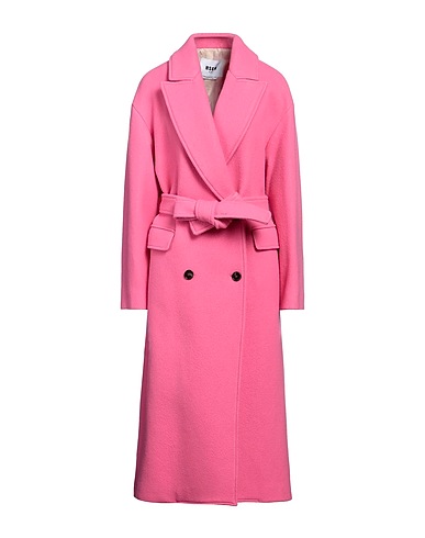 MSGM Coat Pink 80% Virgin Wool, 20% Polyamide