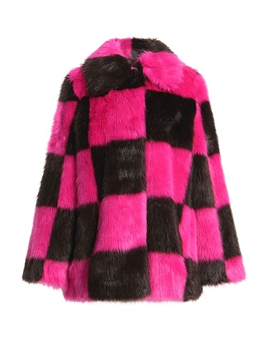 STAND STUDIO Teddy Coat Fuchsia 60% Modacrylic, 40% Acrylic