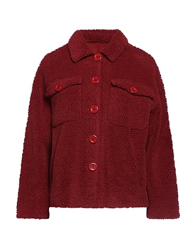 BETTA CORRADI Teddy Coat Brick red 100% Polyester
