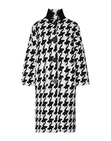 LIVIANA CONTI Coat Black 42% Acrylic, 25% Polyester, 18% Wool, 15% Polyamide, Recycled polypropylene