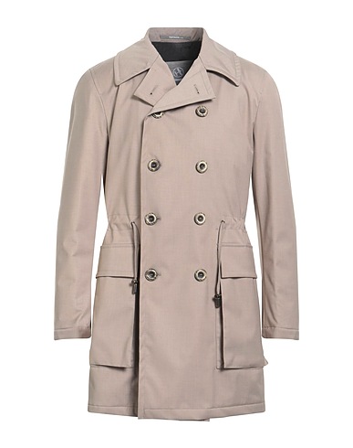 HAVANA & CO. Double breasted pea coat Beige 67% Polyester, 28% Viscose, 5% Elastane