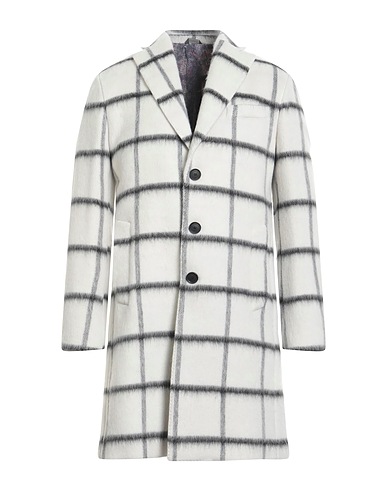 UNGARO Cappotto Bianco 40% Lana, 25% Acrilico, 15% Lana mohair, 15% Poliestere, 5% Altre Fibre