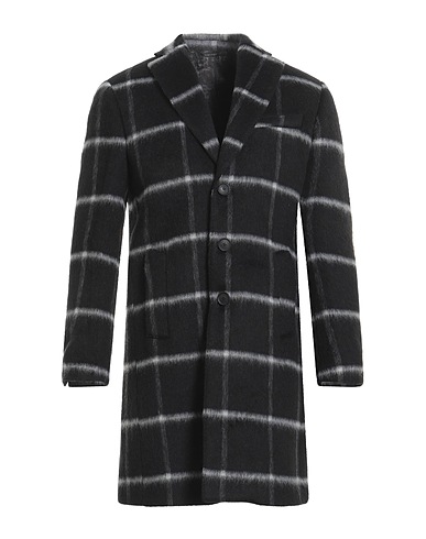 UNGARO Coat Black 40% Wool, 25% Acrylic, 15% Mohair wool, 15% Polyester, 5% Other Fibres