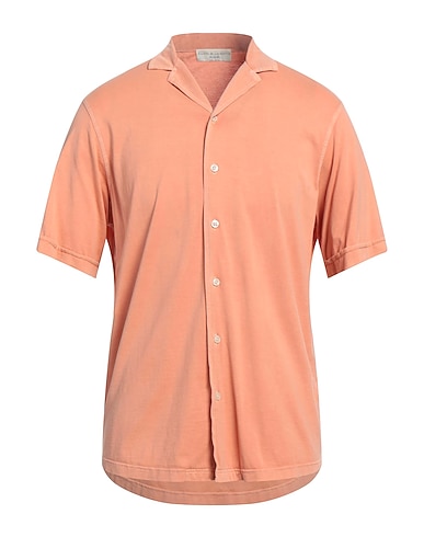 FILIPPO DE LAURENTIIS Solid color shirt Salmon pink 100% Cotton
