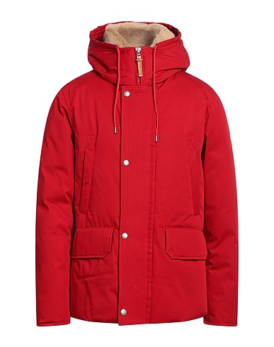 HOLUBAR Shell jacket Red 90% Cotton, 10% Polyurethane