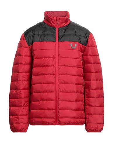 TRUE RELIGION Shell jacket Brick red 100% Polyester