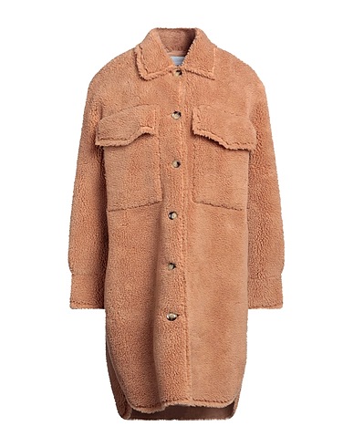 AVA ADORE Teddy Coat Cammello 70% Poliestere, 30% Lana