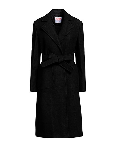 SUN 68 Cappotto Nero 53% Lana, 47% Viscosa, Poliestere